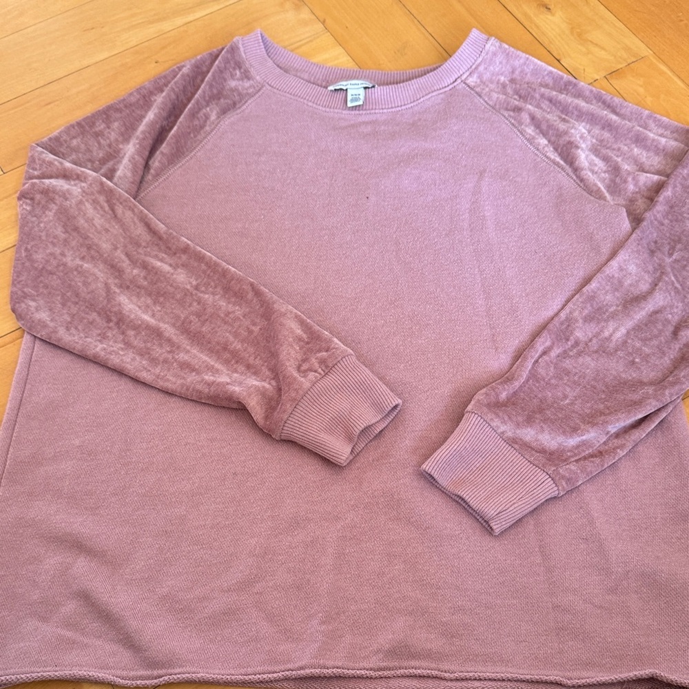 American Eagle Outfitters Pink Long Sleeve Sweatshirt Women’s M